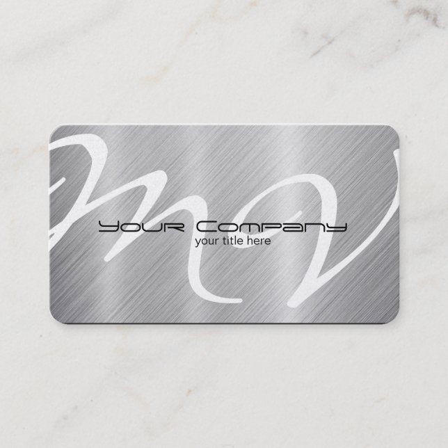 Platinum / Aluminium Business Cards (Front)