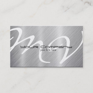 Platinum / Aluminium 'look' Business Cards