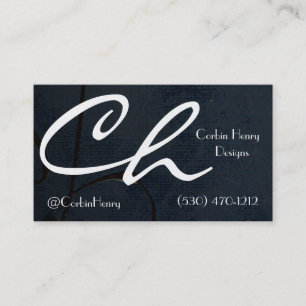 Platinum Black Canvas Business Cards