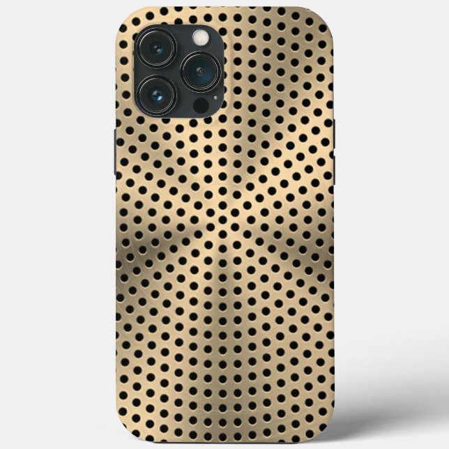 Platinum bronze Stainless Steel Print Case-Mate iPhone Case (Back)