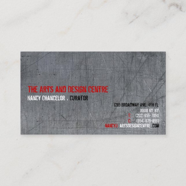 Platinum Business Card (Front)
