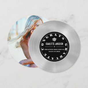 Platinum Disc/Vinyl Record Graduation Announcement
