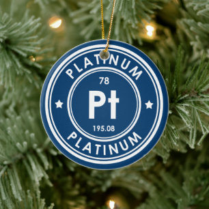 Platinum Element Blue Ceramic Ornament