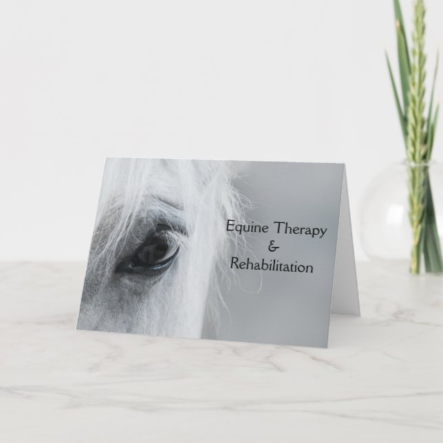 Platinum Equine Customisable Folded Greeting Card (Front)