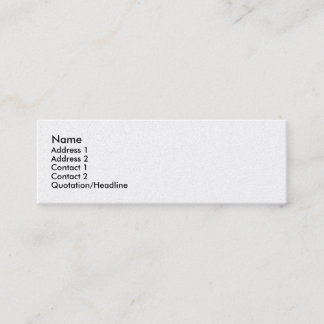 Platinum Executive Skinny Profile Business Card