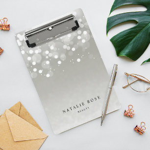 Platinum Glow Personalised Mini Clipboard