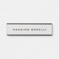 Platinum Grey Minimalist Plain Legible Modern