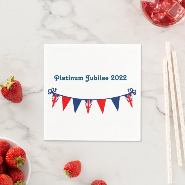 Platinum Jubilee 2022 Napkins (Insitu)