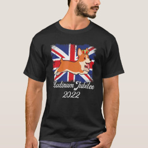 Platinum Jubilee Cute Corgi Since 1952 British Mon T-Shirt