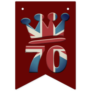 Platinum Jubilee Queen Elizabeth 70 years Bunting 