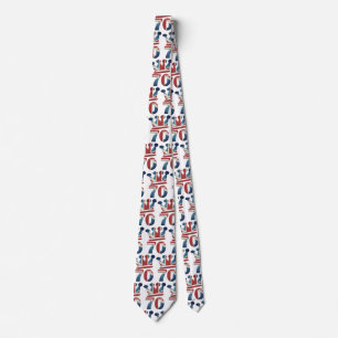 Platinum Jubilee Queen Elizabeth 70 years Tie