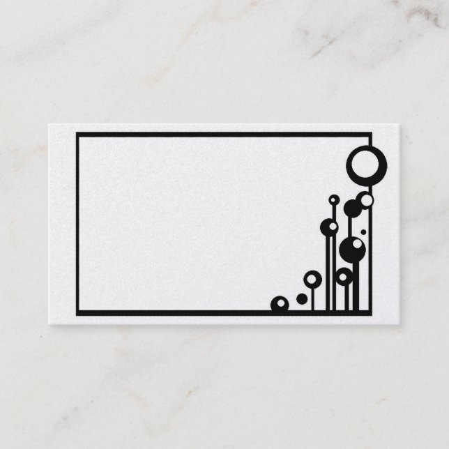 "Platinum Life" Business Card (Front)