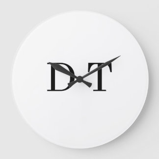 Platinum Mirror Engrave – Ultra‑Clean Luxury  Large Clock