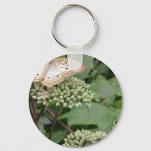 Platinum Monarach Butterfly Key Ring