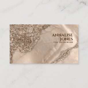 Platinum Pearl Mixed media abstract Business Card