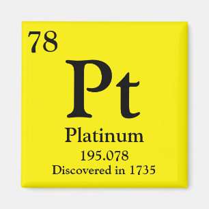 Platinum Periodic Table Magnet