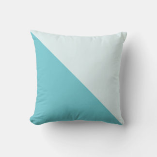 Platinum & Photo Blue Diagonal Throw Pillow