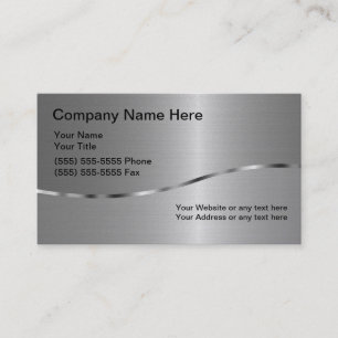 Platinum Sheen Finish Welding Business Cards