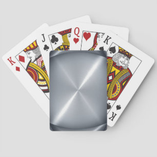 Platinum Stainless Shiny Metal 2 Playing Cards