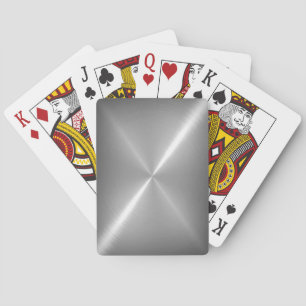 Platinum Stainless Shiny Metal Playing Cards