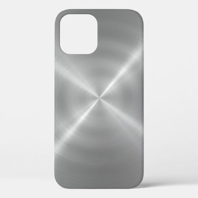 Platinum Stainless Steel Metal Case-Mate iPhone Case (Back)