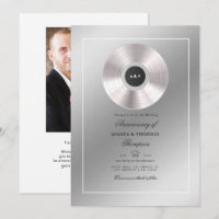 Platinum Wedding Anniversary Invitation