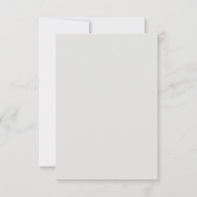 Platinum White Custom Response Card (Front)