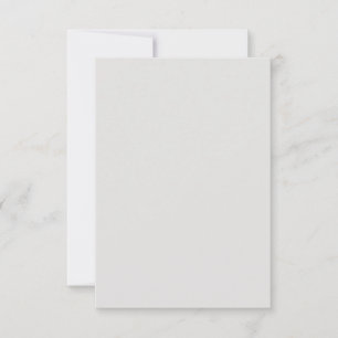 Platinum White Custom Response Card