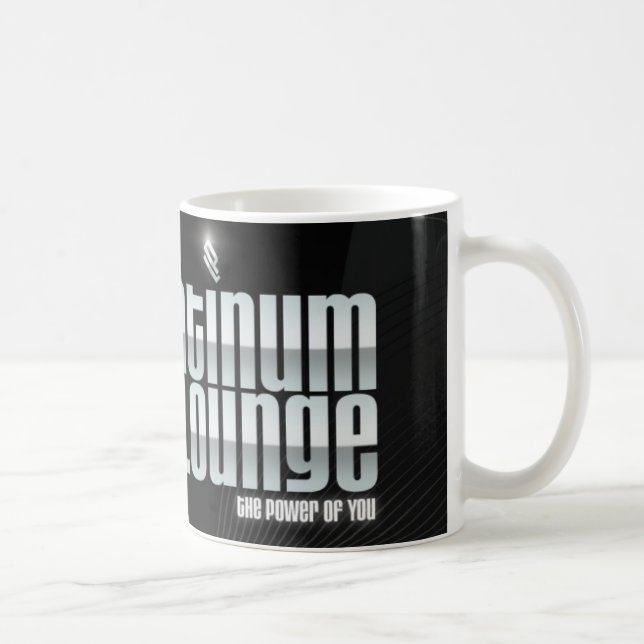 PlatinumLounge Black MUG (Right)