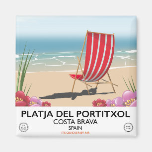 Platja del Portitxol, Costa Brava, Spain Magnet