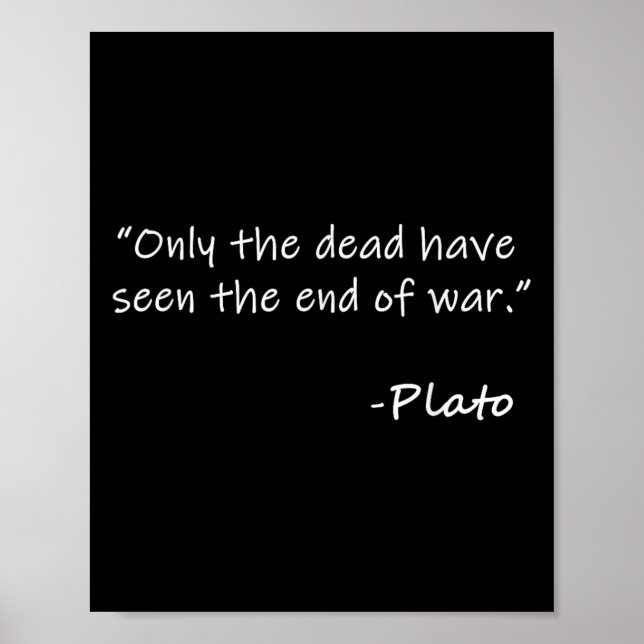 Plato &amp; Philosophical Quotes  Poster (Front)