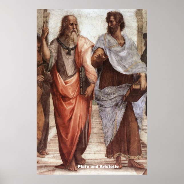 Plato and Aristotle / Raphael's/ School of Athens Poster (Front)