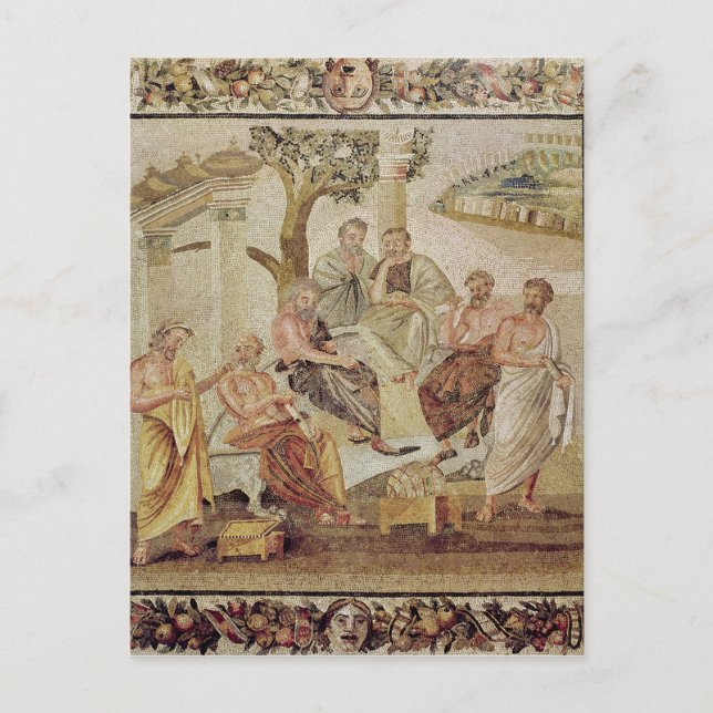 Plato Conversing with his Pupils Postcard