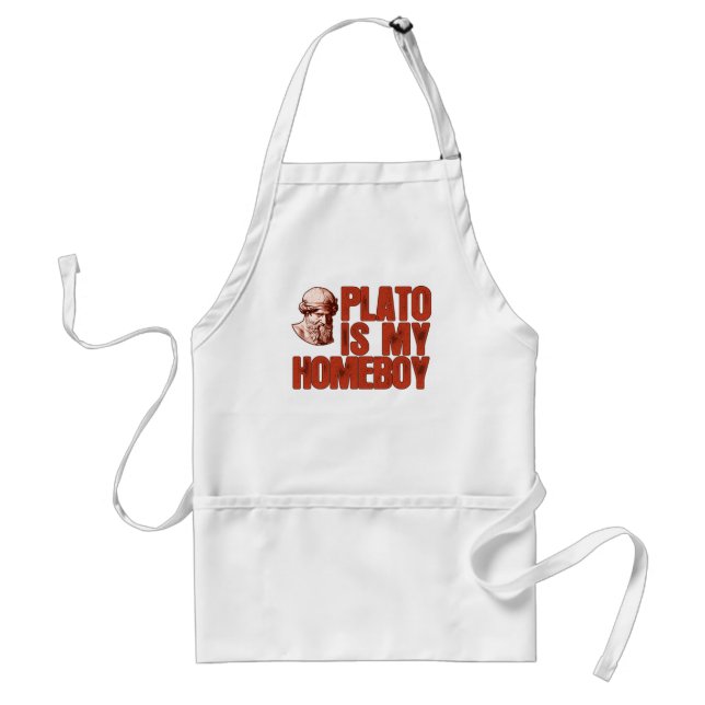 Plato Is My Homeboy Standard Apron (Front)