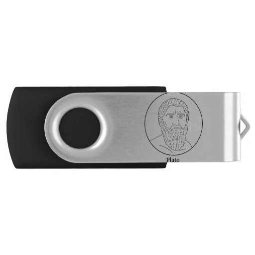 Image of Plato Line Portrait Usb Flash Drive