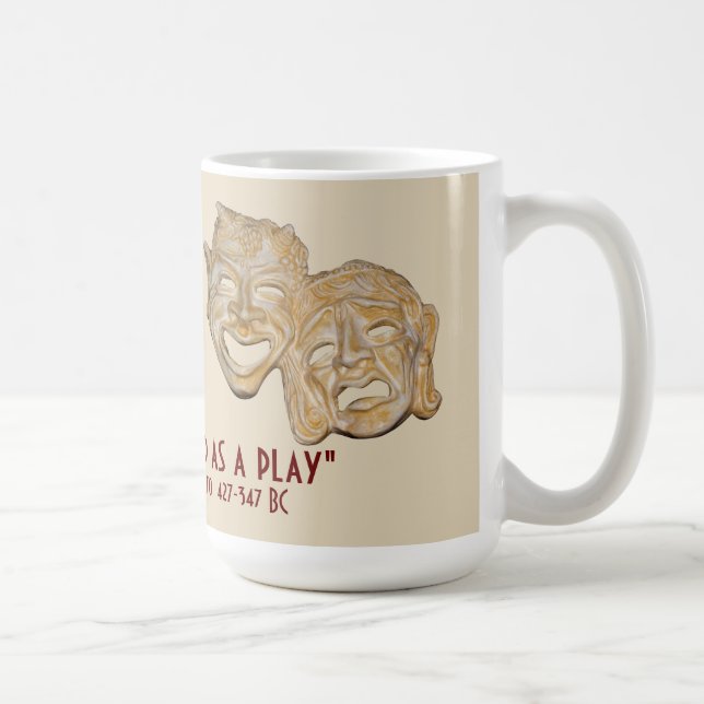 Plato Mug with humourous quote (Right)