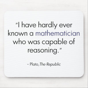Plato on Mathematicians Mouse Mat