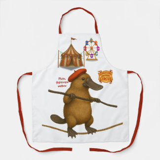 Plato platypus tightrope walker apron