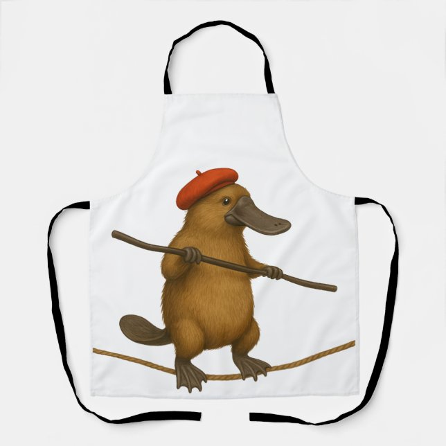Plato platypus tightrope walker apron (Front)