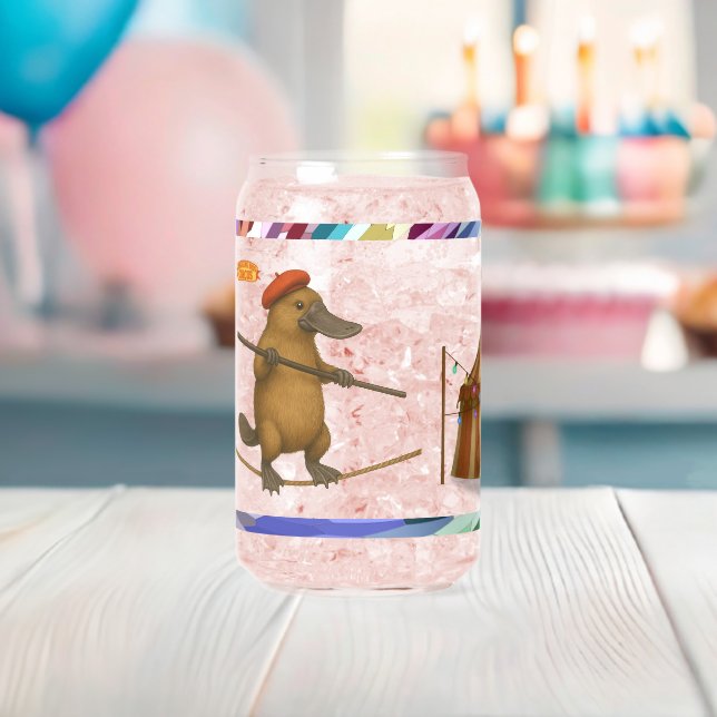 Plato platypus tightrope walker can glass (Insitu (Baby Shower))