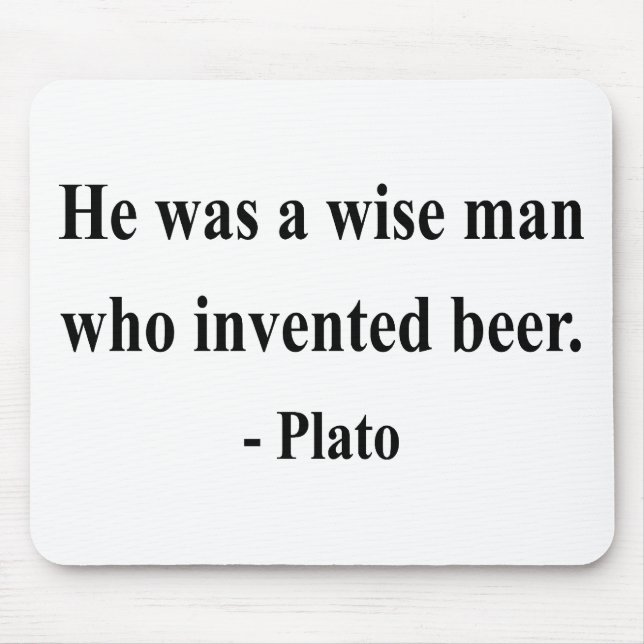 Plato Quote 3a Mouse Mat (Front)
