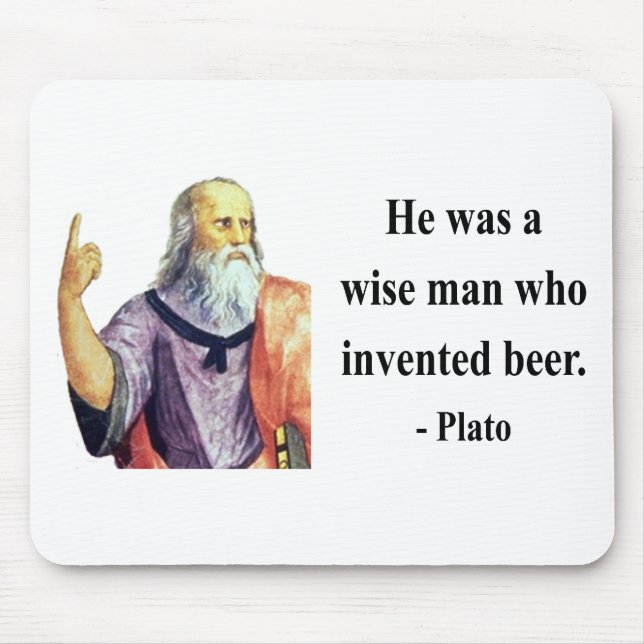 Plato Quote 3b Mouse Mat (Front)