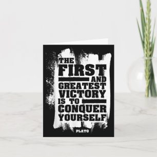 Plato Stoic Mindfulness Quote Stoicism Philosophy Card