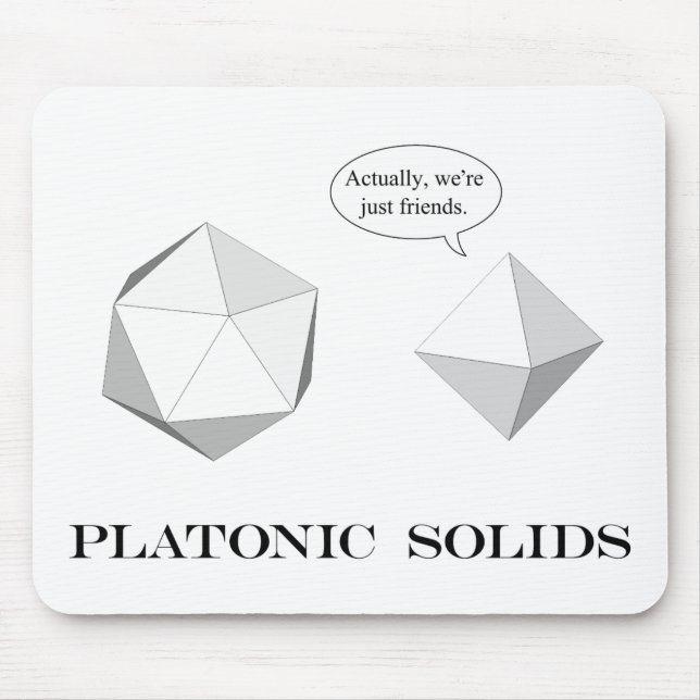 Platonic Solids mousepad (Front)