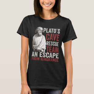 Platos Cave Rescue Team - Ancient Greek Philosophy T-Shirt