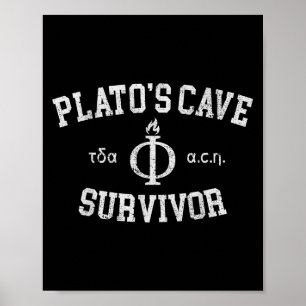 Platos Cave Survivor Ancient Philosophy Philosophe Poster