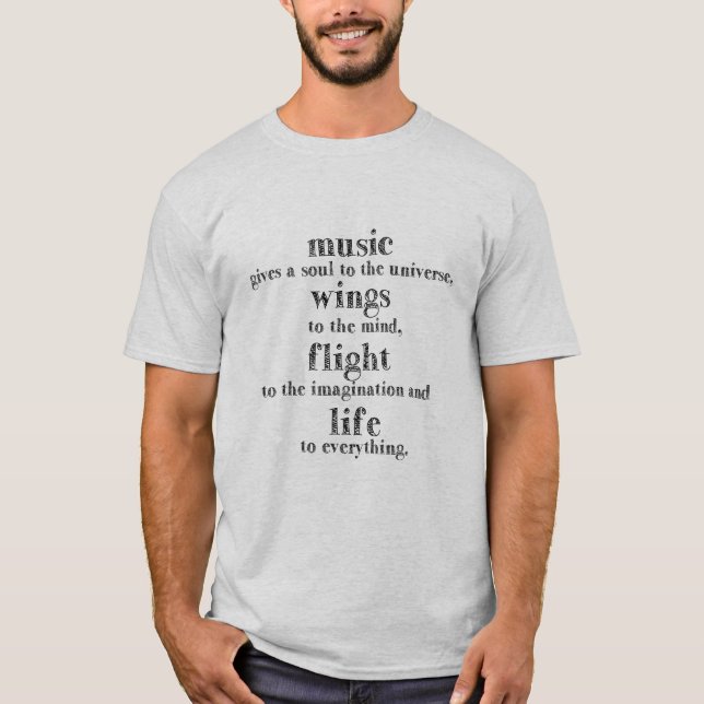 Plato's philosophical phrase T-Shirt (Front)