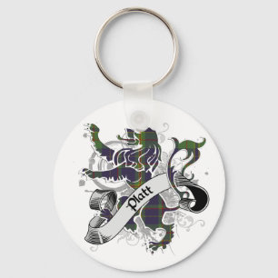 Platt Tartan Lion Key Ring
