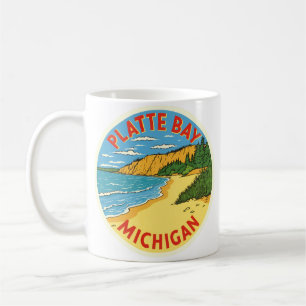 Platte Bay Michigan Vintage  Coffee Mug