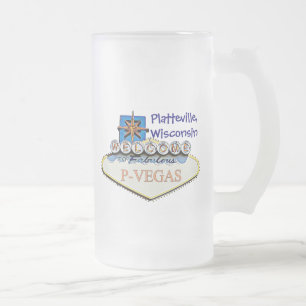 Platteville, Wisconsin P-Vegas Water Bottles Mug